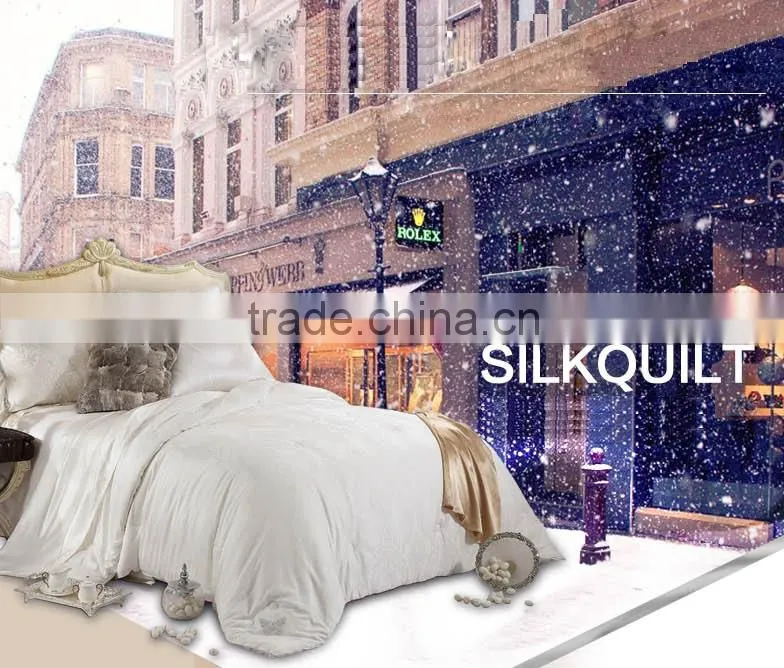 Silk Quilts with 100% Mulberry Silk , Comfortable and Soft, Luxury Design