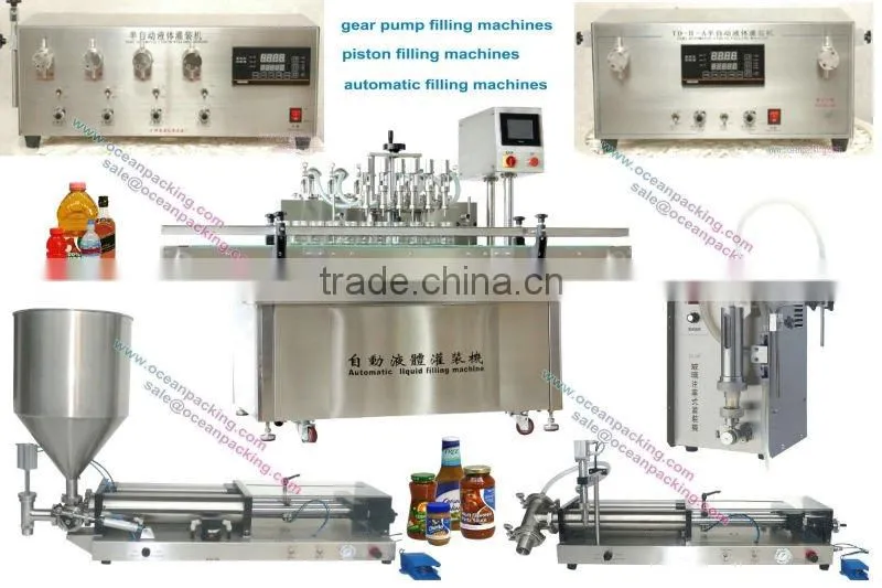 full pneumatic liuqid packing machine with 2 heads
