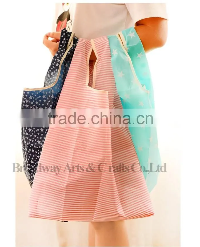 Promotional eco friendly natural handled organic polyester bag