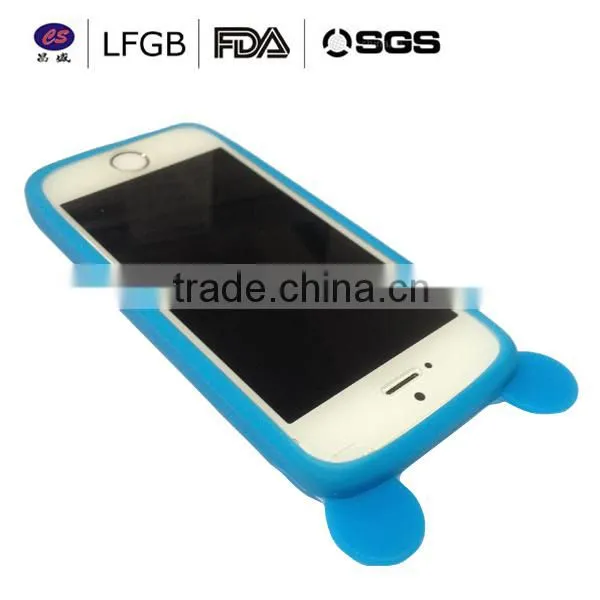 Lovely silicone safety cover for mobile phone custom waterproof phone case silicone cell phone case
