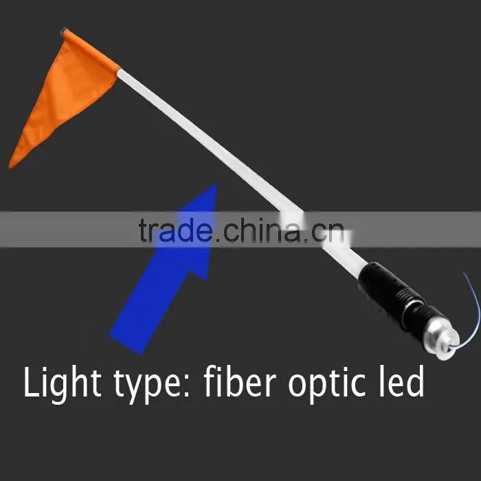12v waterproof Fiber optic led lighted flag offroad,car 4ft 5ft 6ft led safety light antenna waterproof led flag pole light
