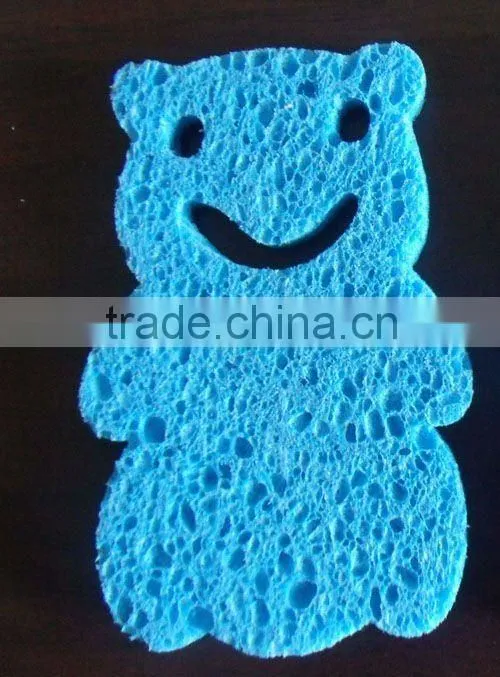 cute animal shape cellulose sponge , cellulose cleaning sponge