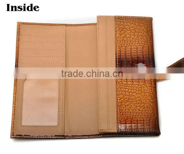 High quality low price wholesale women leather wallet with customer design