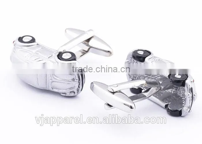 Classic Antique Silvertone Luxury Car Cufflinks