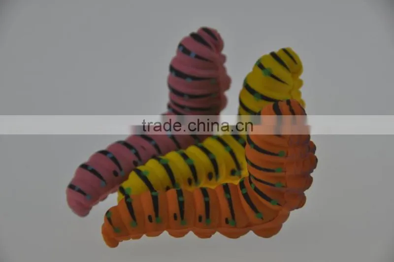 PU gift caterpillar animal shape stress reliver soft toys ball