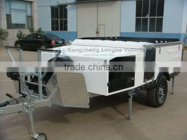 Rongcheng longhe fiberglass forward folding camper trailer LH-GQF-01A