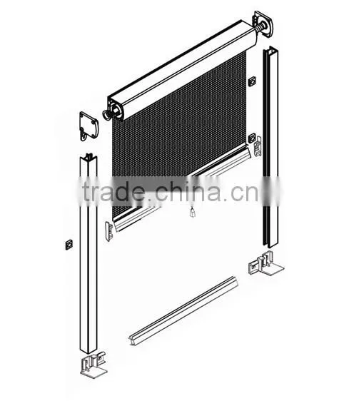 120cm * 150cm PVC Insect Screen Roller window