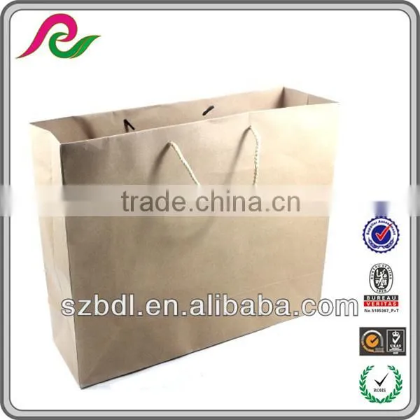 Hot sale recycled brown kraft paper packaging bag manufacturer