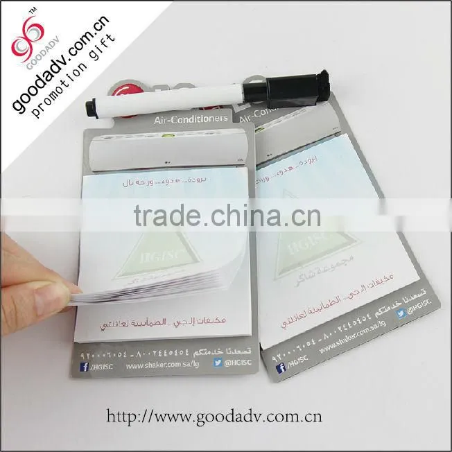 Color printing memo pad custom design magnetic memo pad