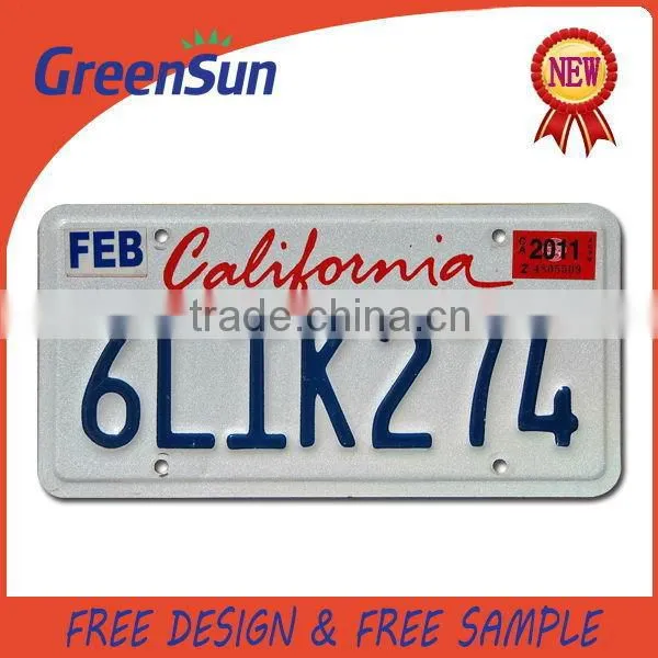Best quality stylish sublimation motorcycle license plate