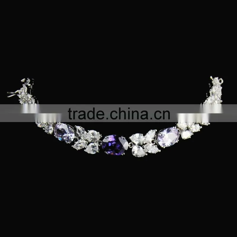 Amethyst Fashion CZ Jewelry Set