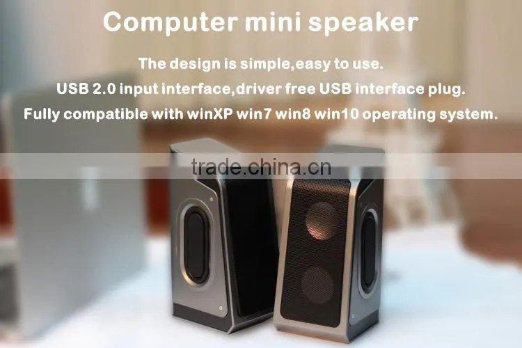 Mini portable plastic good quality ABS 2.0speaker