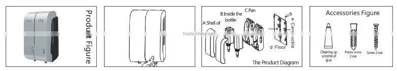 Plastic twins Soap Dispenser bathroom soap dispenser