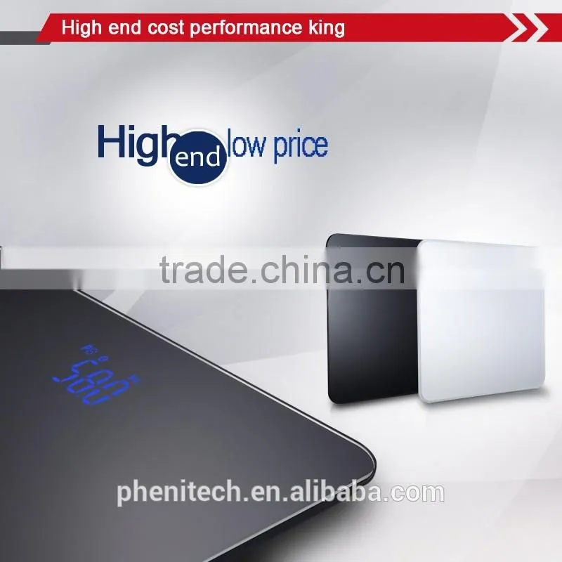6mm Tempered glass bluetooth bathroom weighing scale