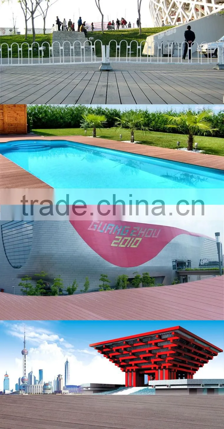 WPC decking floor waterproof outdoor used for swimming pool