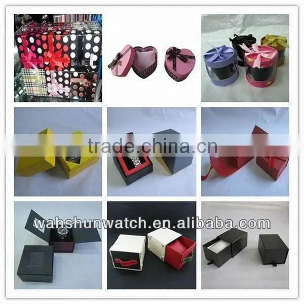Colorful paper watch box for gift set