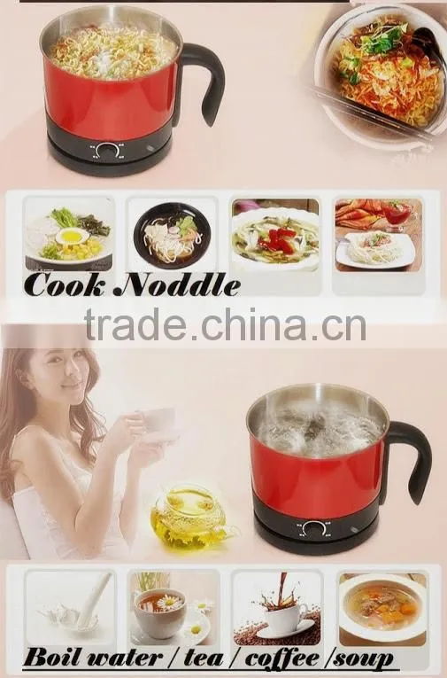 1.2L Hot sale Multi-Functional mini noodle Cooker/ Steamboat