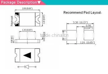 ALLIGHT aluminum board smd 0805 blue prewired led
