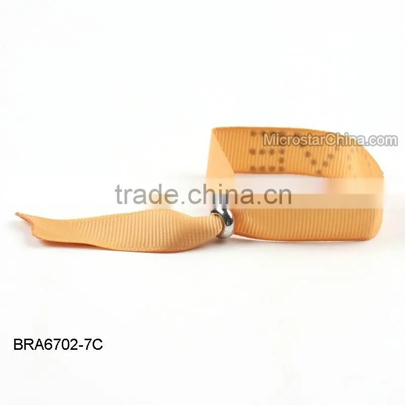 2016 New Design Resin Crystal Beads Adjustable Fashion Ribbon Bracelet Wholesale