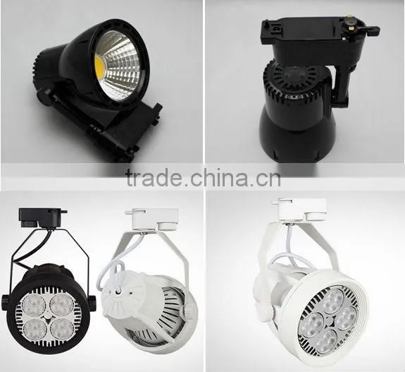 Guangzhou Matt led track light COB 40W high CRI shop window led track light fixtures