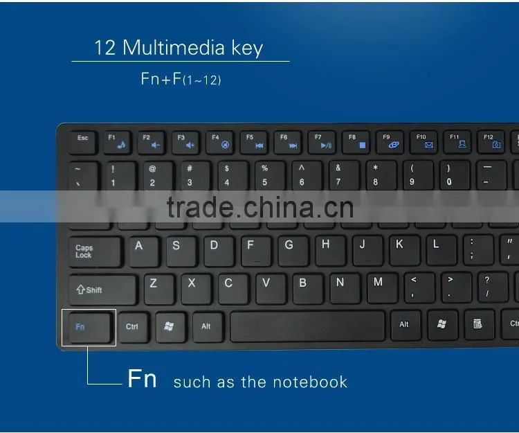 Mini Wireless Chocolate Multimedia Keyboard and Mouse Sets
