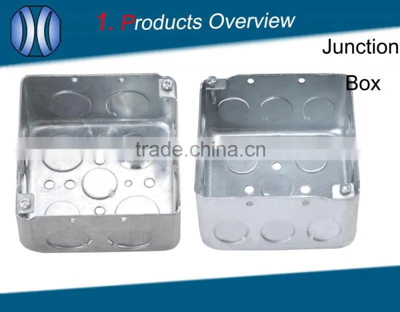 Galvanized Electric Steel Metal Junction Box Outlet box