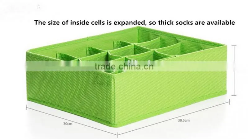 Bacteriostatic Folding Non-Woven Underware/Socks Organizer Box Socks Storage Box