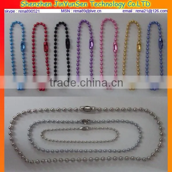 iron ball chain necklace with clasp