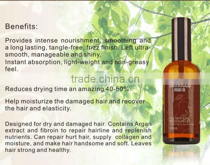 wholesale argan oil from morocco 30ML 50ML 60ML 100ML
