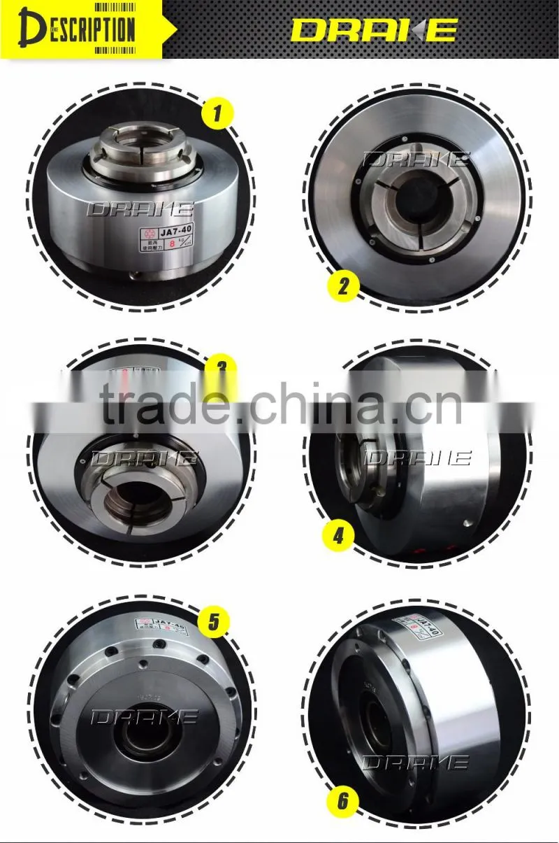 JA through-hole rotary pneumatic power quick lathe collet chuck