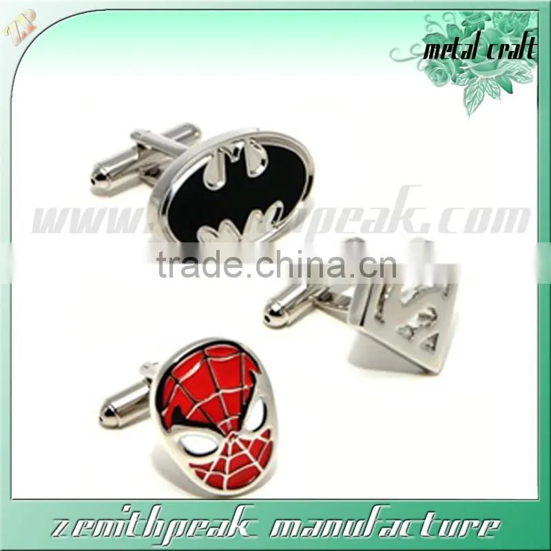 High quality cufflink factory metal animal head cufflink
