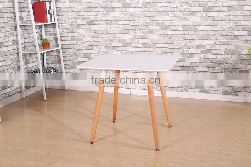 All-purpose cheap wood legs table MDF dining table