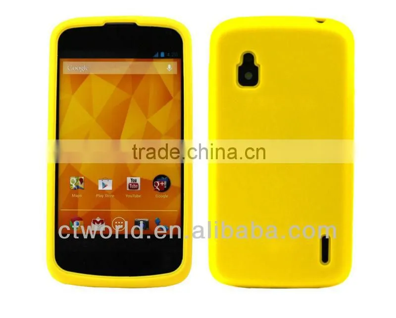 Pink Silicone Cover for LG Google Nexus 4 E960 case