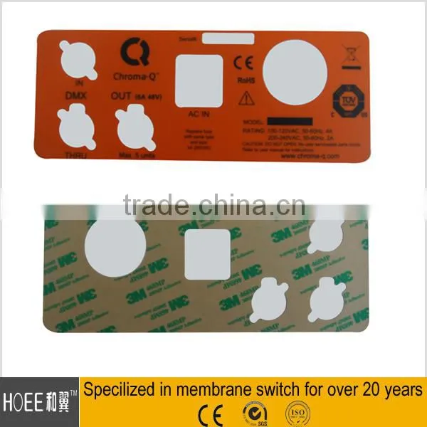 Plastic screen printing solid and gradient color 3M adhesive sticker