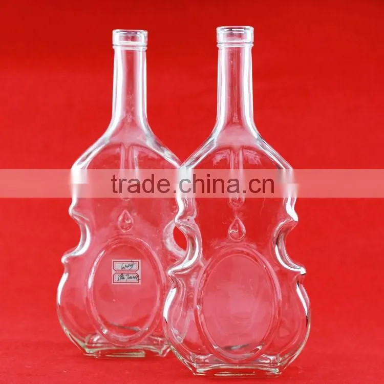 Hot selling good quality fancy glass bottles elegant bottles spirit bottles