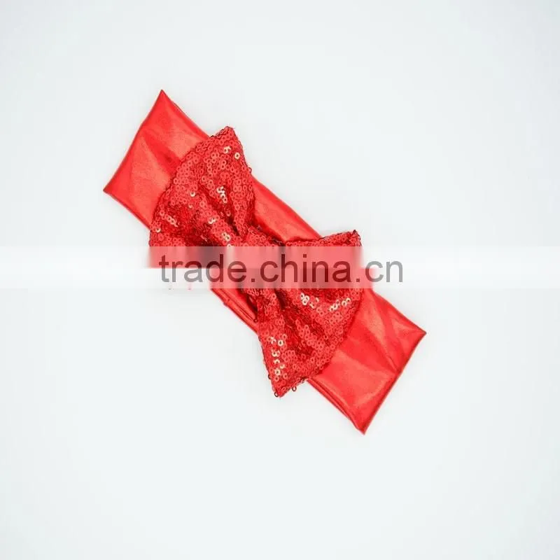 2016 New Arrival Sequin Bowknot Cotton knot headband, Festival Wedding Floral Garland Hair Band Headwear accessories