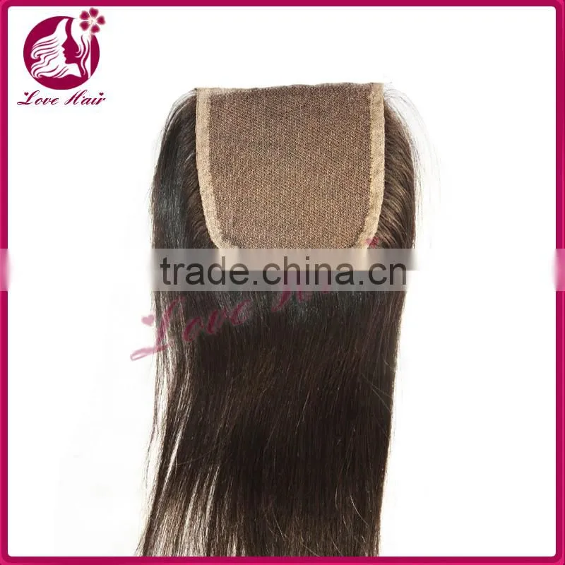 Factory wholesale price bleached knots top quality virgin lace closures