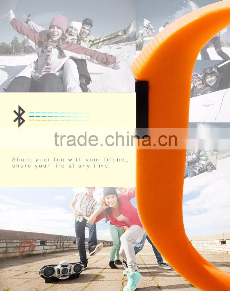 New BLE 4.0 IOS Android software TI chipset TW64 custom sport fitness bracelet