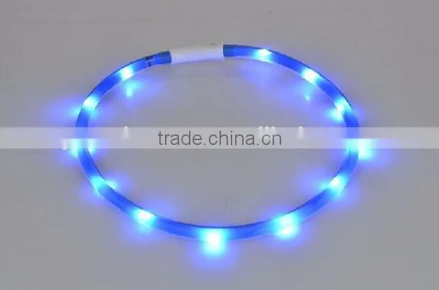 newest Waterproof led dog collar cuttable USB rechargeable usb rechargeable flashing dog collars