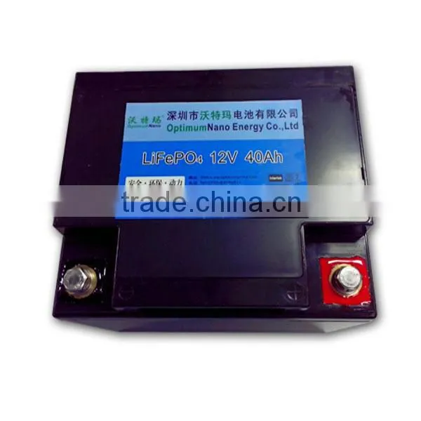 Rechargeable 12v 40ah li-ion battery for energy storage