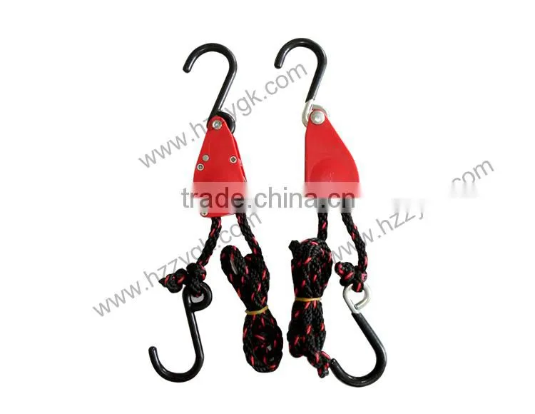1/4 Inch wire rope ratchet with power painting S hook