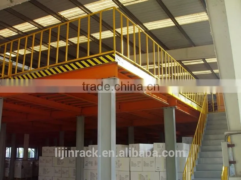 metal storage warehouse mezzanine rack
