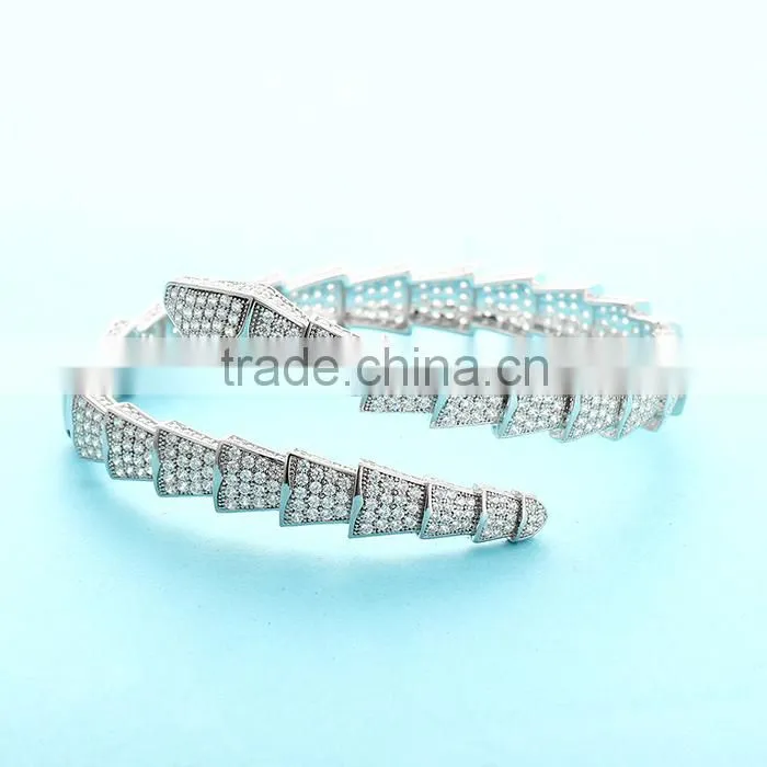 925 Sterling Silver Men's Silver Bracelet Men Bangle SBG629W