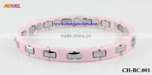 High Quality Ceramic Jewels White Magnetic Bracelet