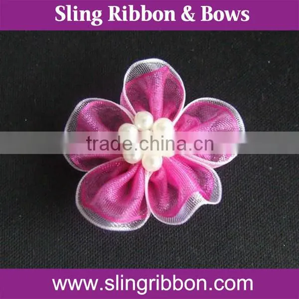 Low MOQ Handmade Ribbon Flower Mini Satin Bows