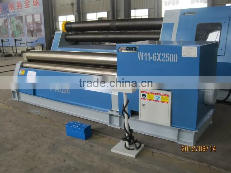 specification for sheet rolling machine,3-roller steel plate rolling machine