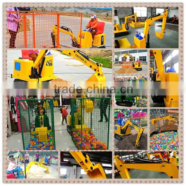 fashinal toy excavator park amusement equipment with coin operated