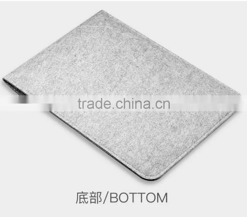 Wool felt sleeve bag for macbook, laptop envelope handbag carrying bag case