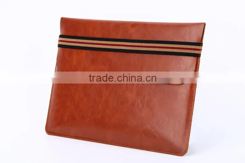 High quality laptop bag for macbook leather case for macbook air pro 13 inch