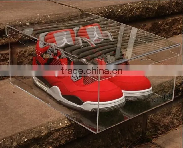 clear acrylic shoe box